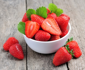 Ripe strawberries