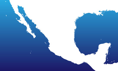 Mexiko im Blauverlauf