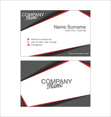 Fototapeta premium Modern simple business card template