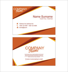 Modern simple business card template