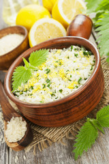 Risotto with nettles