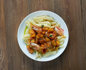 Italian pasta with pumpkin