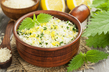 Risotto with nettles