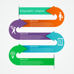 Arrows infographic template