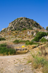 Ruins of ancient Polyrrinia,Crete island, Greece