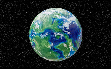 Handmade plasticine globe isolated. Great icon for global themes with clipping path