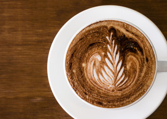 Coffee with latte art