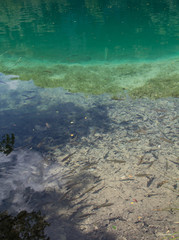 Beautiful waterfalls from a hill
