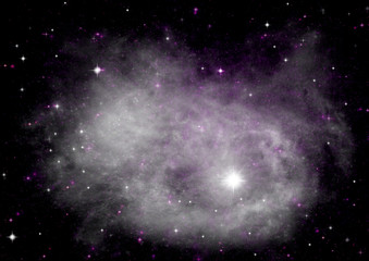 galaxy in a free space