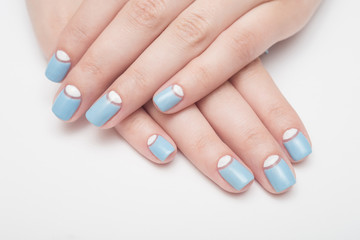 nails blue