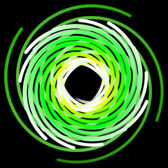 green form and black background