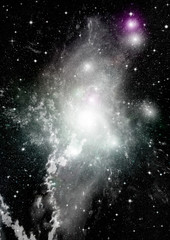 galaxy in a free space