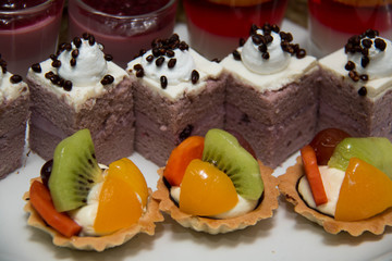 appetizer catering Many small desserts