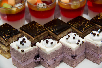 appetizer catering Many small desserts
