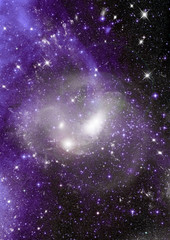 galaxy in a free space