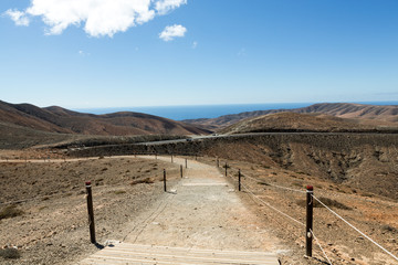 Beautiful volcanic mountains on  Fuerteventura. Canary Islands. Fuerteventura. Canary Islands