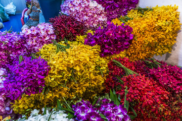 Bangkok, nächtlicher Blumenmarkt.