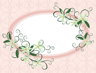 Obraz premium A bouquet of orchids. Background for text with white flowers orchids.