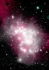 galaxy in a free space