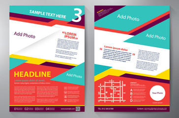 Brochure design a4 template.
