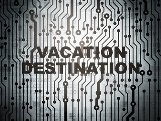 Tourism concept: circuit board with Vacation Destination