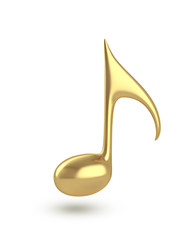 Music note icon with clipping path
