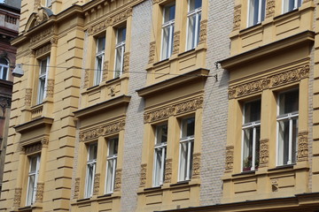 Obraz premium Façade d’immeuble classique à Prague