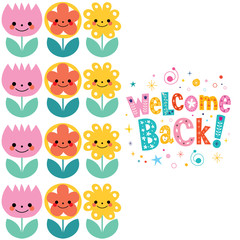 Fototapeta premium welcome back card