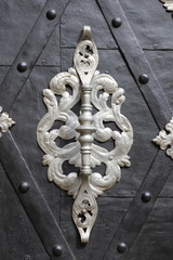 Détail de porte ancienne à Prague