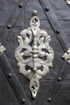 Détail de porte ancienne à Prague