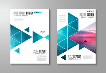 Brochure template, Flyer Design or Depliant Cover for business