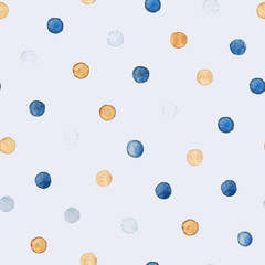 Colorful paint watercolor seamless pattern. - Illustration
