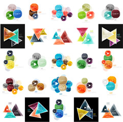 Collection of geometric web boxes