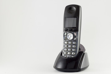 DECT phone isolated on white background