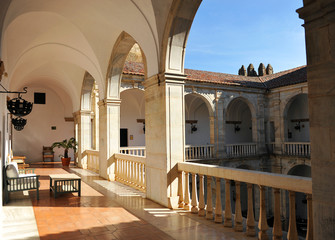 Zafra, patio del Castillo, provincia de Badajoz, España