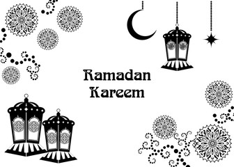 the Ramadan lamps black