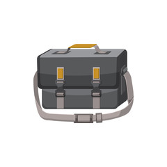 Bag for camera icon, cartoon style