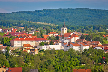 Town of Zelina in green nature view
