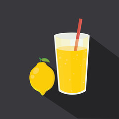 Lemonade Flat  Vector. Isolated Vector. Illustration. Icon