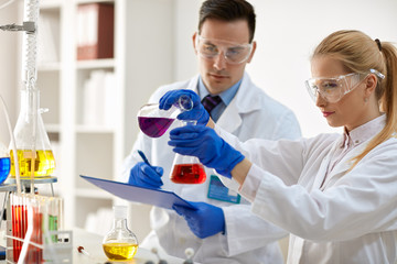 scientists doing medical research.