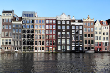Naklejka premium Damrak, Amsterdam