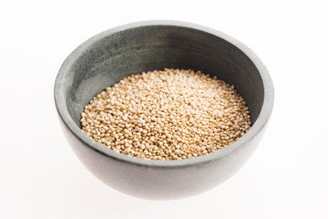 Quinoa grain on white background