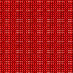 the facial knitting seamless pattern