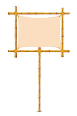 Obraz premium Yellow Bamboo Frame