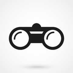 Binocular icon vector