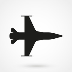 fighter icon Rounded vector