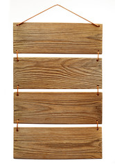 wooden slats menu board