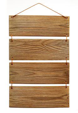 wooden slats menu board