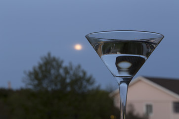 Glass in the evening