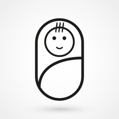 baby icon vector